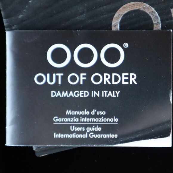 Out of Order Black Automatico Quaranta Watch (Black Dial/Brushed Steel Band) - Picture 6 of 6